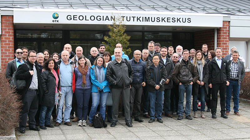 EURARE project team at the GTK laboratories in Finland.